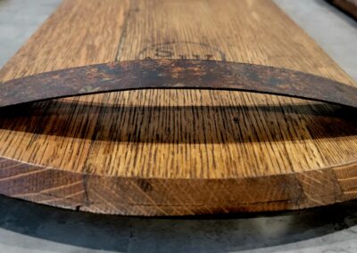 Barrel head serving tray