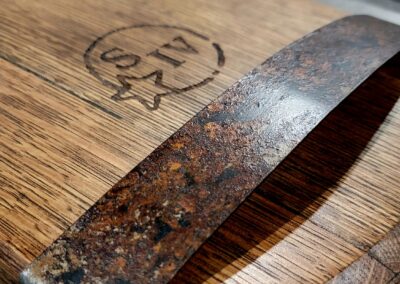 Barrel head serving tray