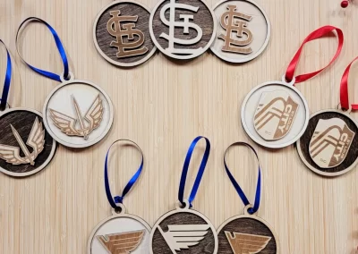 2-ply StL sports team ornaments