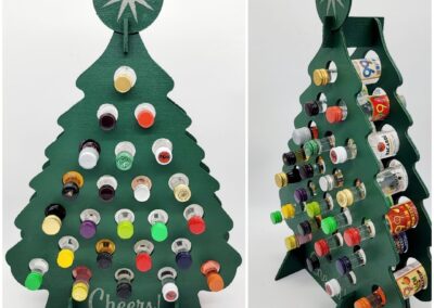 Mini liquor bottle Xmas tree (green)