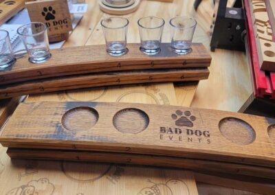 Bad Dog tasting staves