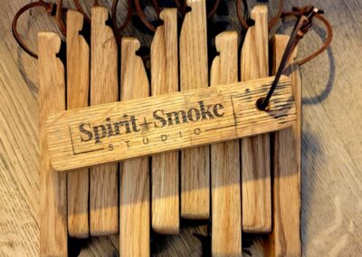 Barrel stave bottle openers