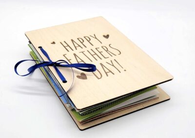 Cardsakes laser-cut & engraved greeting card binder