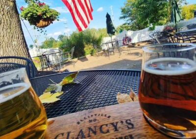 Clancy's Irish Pub beer flight