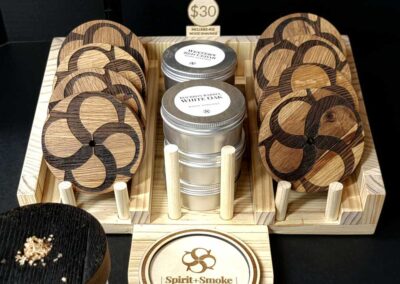 Barrel Head Cocktail Smokers display