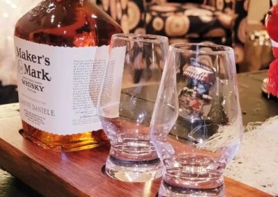 Makers Mark minibar - koa wood