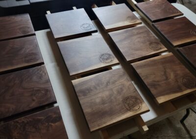 St. Louis Cellars walnut serving boards