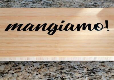 Plyboo charcuterie board - "Mangiamo!"