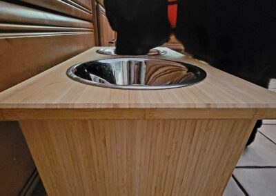 Plyboo elevated dog bowls