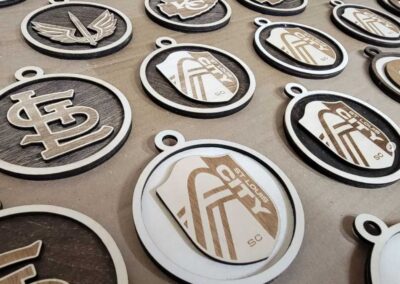 2-ply StL team ornaments